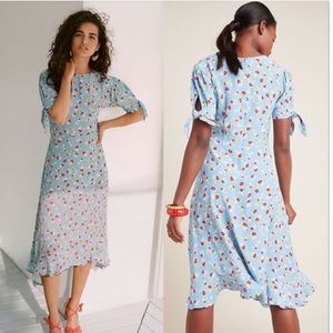 Faithful the Brand Emilia Blue Floral Midi Dress